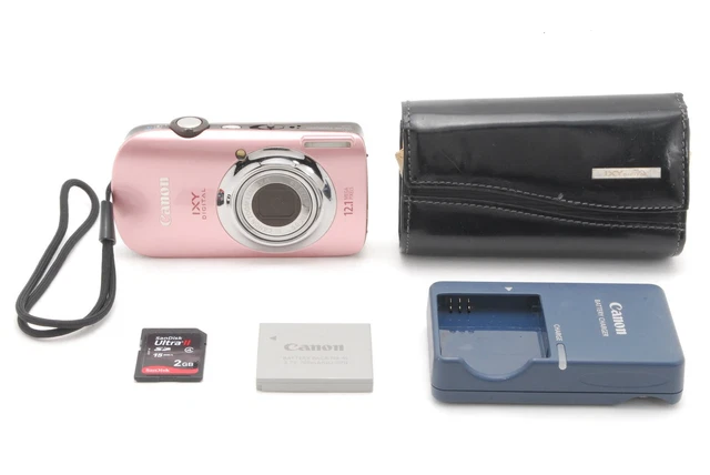 【NEAR MINT】Canon IXY DIGITAL 510 IS Powershot Pink 4x Zoom Digital Camera JAPAN