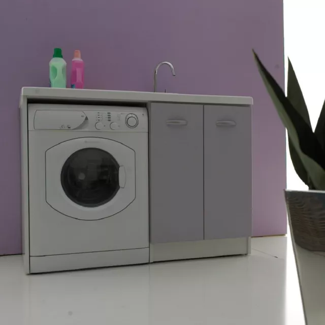 MOBILE COPRI LAVATRICE e lavatoio lavapanni cm.109x60xh92, con asse  lavapanni EUR 199,90 - PicClick IT