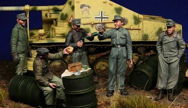 Figurines Soldats Pilotes De Char Allemand WW2 - Échelle 1:35, Résine Non Peinte, Neuf