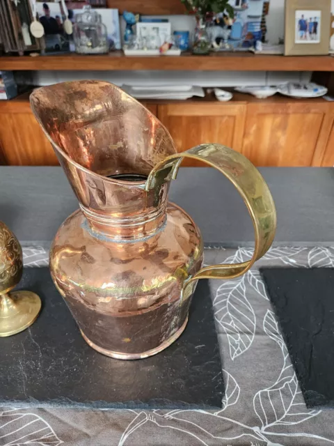 Kupfer Kanne Antik ❤️ Konvolut zu verkaufen Kanne Backform Blumenvase Set 3