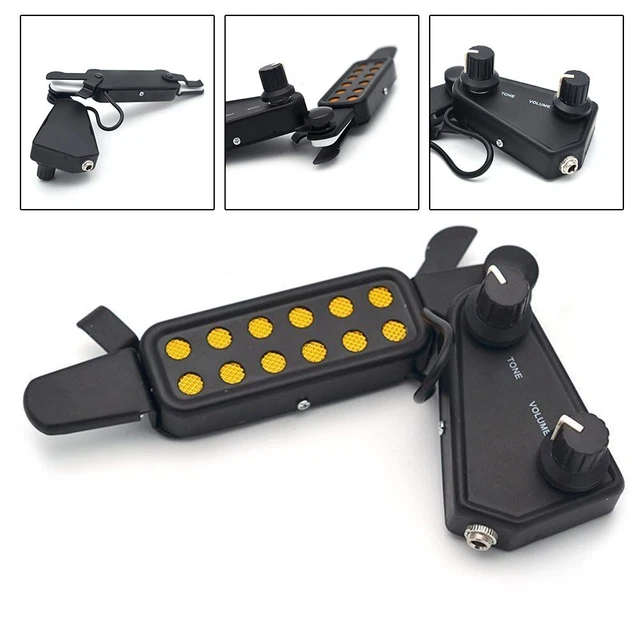 Alomejor Micro Guitare Acoustique 12 Trous Sonores