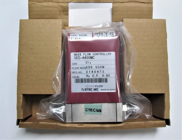 Horiba Stec Mass Flow Controller SEC-4400MC-SUC SiH2Cl2 200CCM Unused