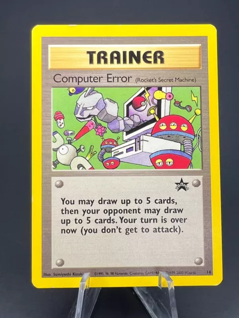 Computer Error #16 Black Star Promo Pokemon Card 2000 LP-MP (E897)