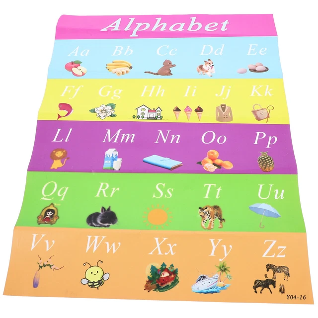 ALPHABET NUMBERS CHART Cursive Alphabet Chart Educational Poster £6.19