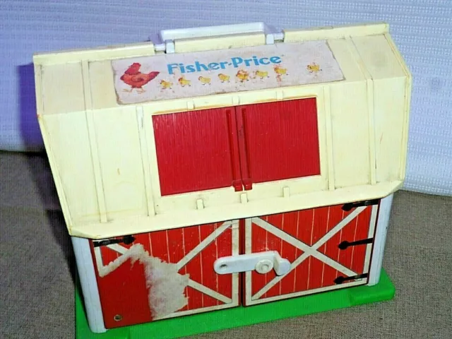 Vintage Fisher Price Little people ferme -Ancienne Ferme Fisher Price 1968 -1986