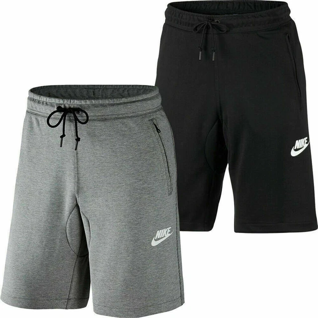NIKE MENS FLEECE Shorts AV15 Sweat Casual Cotton Shorts Zip Pockets Size SM L XL 24.99 PicClick UK