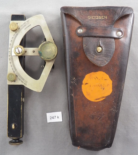 Vintage Dietzgen Abney Level, USFS Exp. Sta. Marked!