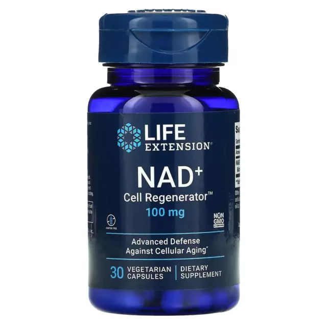 Life Extension - Nad+ Cell Regenerator - 100 Mg - 30 Veg Caps - Exp: July 2025