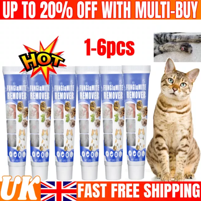 Pet Skin Cream Treatment Ringworm Mites Anti-Itch Treats Infections Pet Care UK