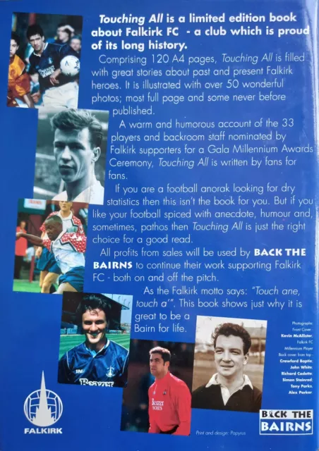 Touching All  Falkirk s Millennium Footballers by Paul Robertson  2000 Hardback 2