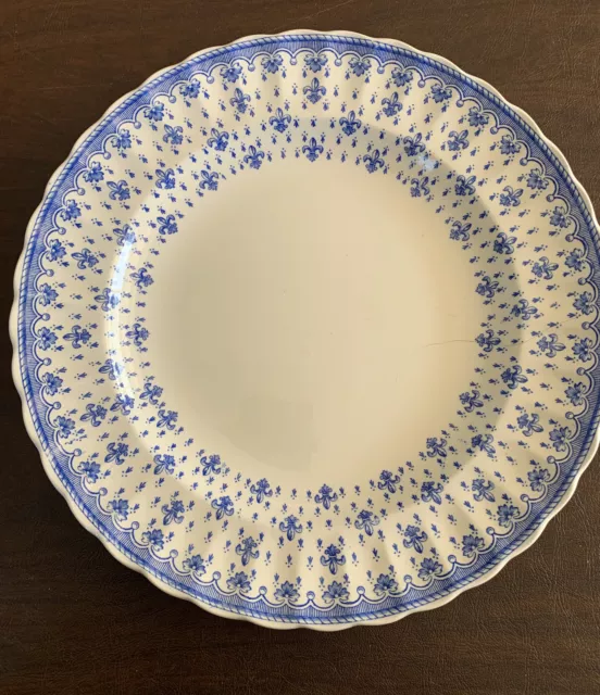 Spode Copeland Fleur de Lis BLUE Dinner Plate