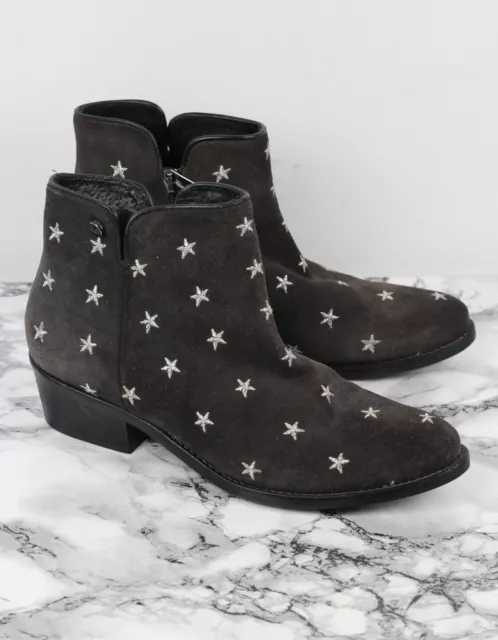 Russell & Bromley Stardom Marron Cuir Daim Bottes Western, Taille Ue 38 /UK 5