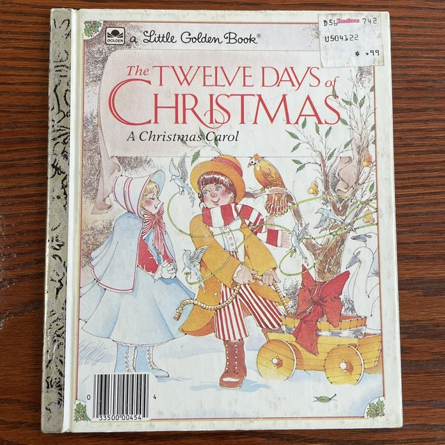 THE TWELVE DAYS of Christmas A Christmas Carol 1983 Little Golden Book