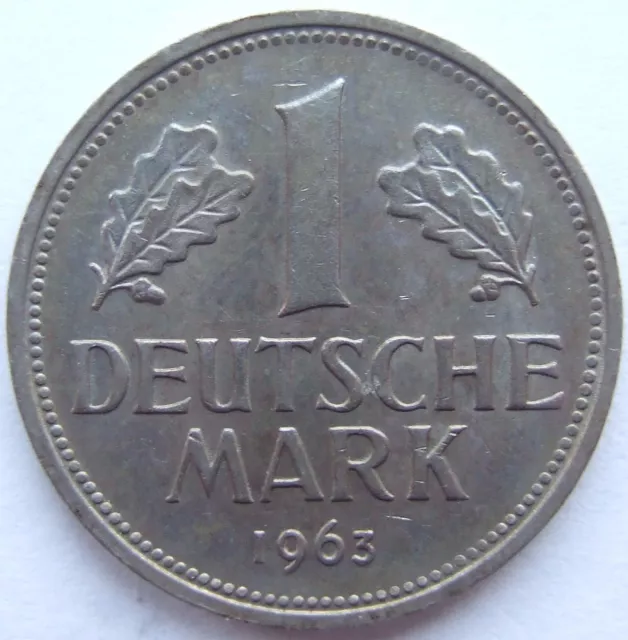 Moneta Rfg 1 Tedesco Marchi 1963 F IN Extremely fine/Brillant uncirculated