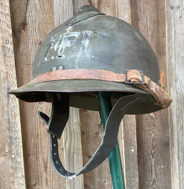 VERY RARE WW2 original Adrian despatch rider helmet used by french ...
