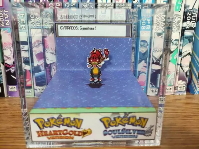 Pokemon Trainer Red Encounter Handmade Diorama - Gameboy Gaming Cube-Fanart