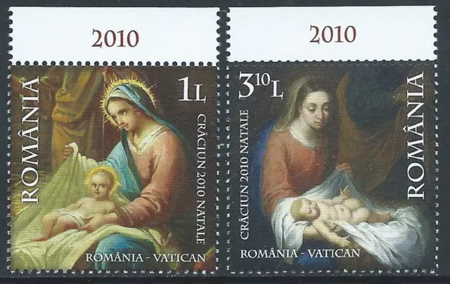 2010 Vaticano Congiunta Romania Natale Mnh ** - Kd