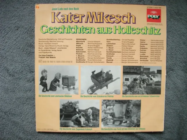 Kater Mikesch - Gechichten aus Holleschitz / Hörspiel LP Vinyl (POLY 2432 153) 2