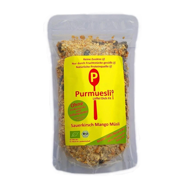 Purmuesli BIO - cereali mango ciliegia acida (375 g)