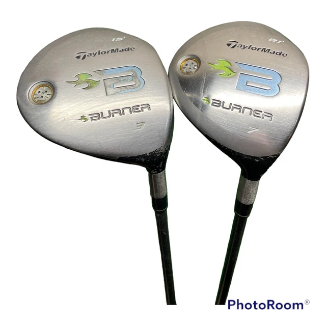 Ladies TaylorMade Burner 15* 3 Wood & 21* 7 Wood REAX 49 Graphite Shafts RH