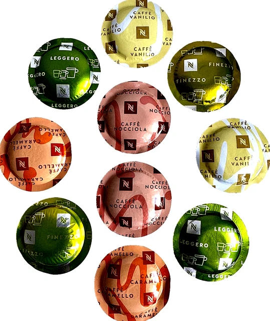 NESPRESSO PRO PODS X 50 Capsules 10 X 5 Flavours Inc Vanilio Nocciola ...