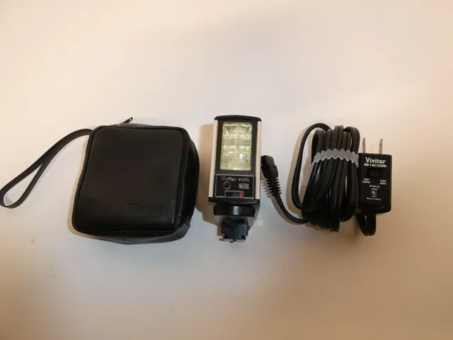 VIVITAR AUTO 252 thyristor flash for any SLR cameras with shoe mount TESTED SB-1