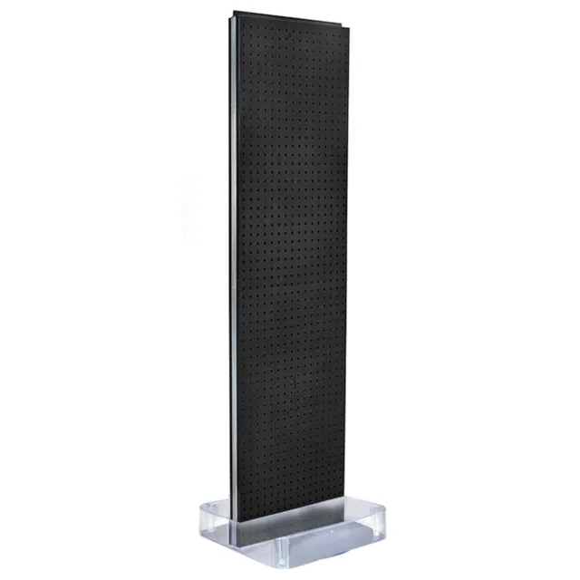 Azar Displays Two-Sided Pegboard Floor Display On a Square Studio Base:...