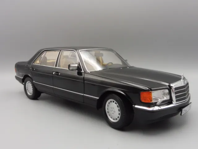 Mercedes-Benz 560 Sel 1989 Noir Métallisé 1/18 NOREV 183793 W126 Limousine 500