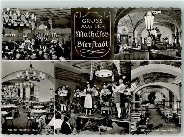 39315085 - 8000 Muenchen Oktoberfest Mathaeser Bierstadt Blaskapelle Gastsaele