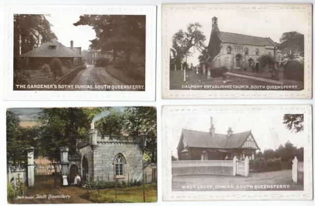 10 South Queensferry West Lothian Scotland Old Postcards All Cards Shown (R7)