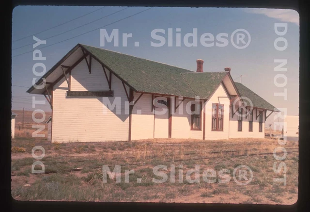 Duplicate Slide C&NW Ry. Chicago & North Western Powder River WY Station