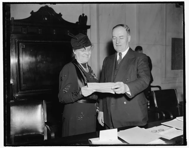 Reproduced 1938 Photo Urges Equal Rights For Women Washington, DC, Feb 9 Mrs  i