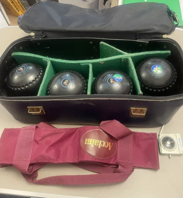 Thomas taylor international lawn bowls size 4 X4 + Bag