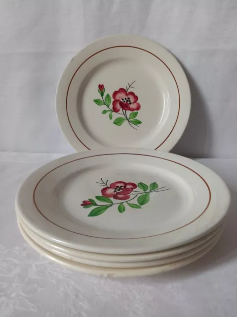 5 Assiettes Plates Digoin Sarreguemines Beaucaire