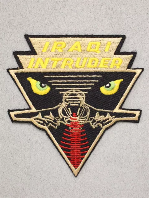 USN Navy patch 773: EA-6 Iraqi Intruder aircraft (generic design, tan/black)