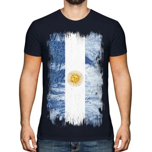 Argentina Bandiera Grunge da Uomo T-Shirt Argentina Argentino Argentina