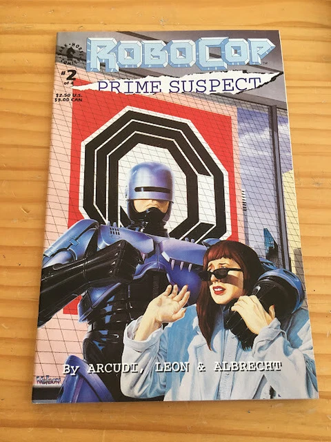 Robocop Prime Suspect # 2 Very Fine  1992 Dark Horse Comics