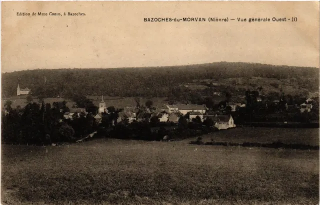 CPA BAZOCHES-du-MORVAN - Vue générale Ouest (518258)