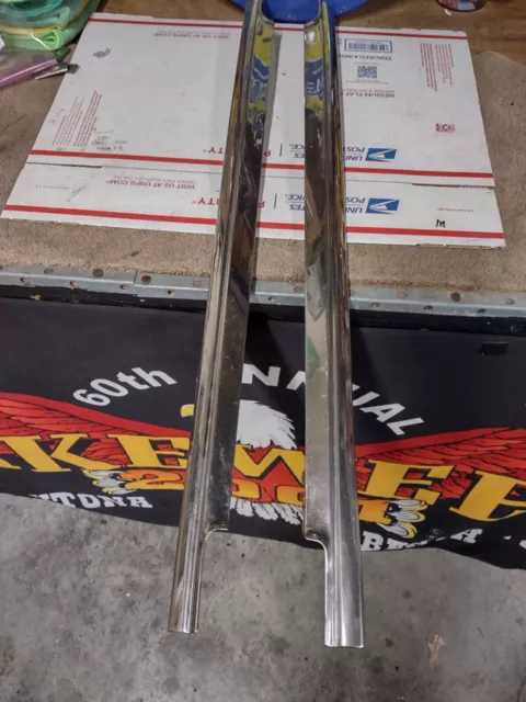 1955 1956 57 Chevy Beltline Mouldings Door Fender Quarter Nice Pair 29 1/2 Inch