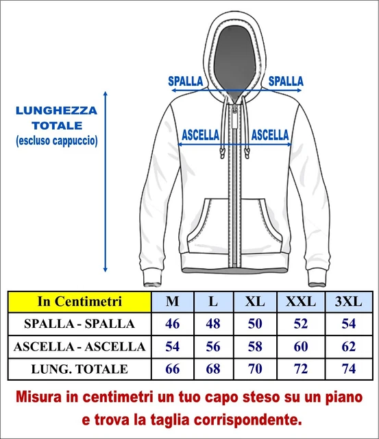 Tuta uomo felpata con cappuccio e zip intera COVERI MOVING M L XL XXL 3XL 2