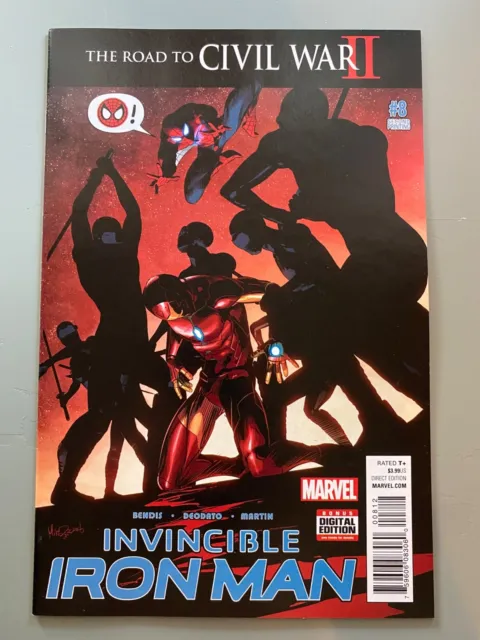 Invincible Iron Man #8 - 2nd printing - Riri Williams! Road to Civil War