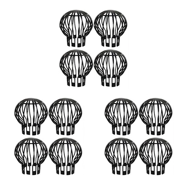 12 pezzi protezione grondaie caduta tubi setaccio impedito, foglio rifiuti ramo X5H1