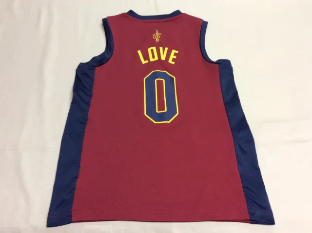 Cleveland Cavaliers Jersey Youth Medium Yellow Adidas Kevin Love NBA Cavs  Kids 0
