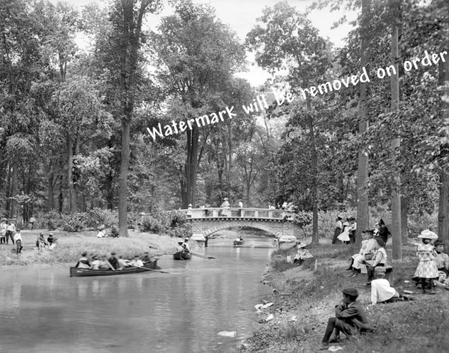 Photograph of Detroit Michigan Belle Isle Park Year 1905 8x10