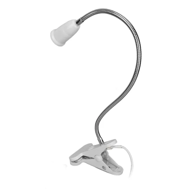 E27 LED Clamp/Clip-on Desk Light Work Table Lamp Holder Flexible Neck HPT