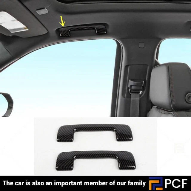 For Suburban/Tahoe 20+/GMC YUKON 21+ Front Roof Handle Cover Trim Carbon Fiber