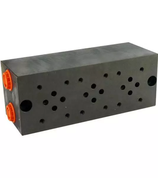 Grundplatte 3-fach NG06 (CETOP 3), Stahl