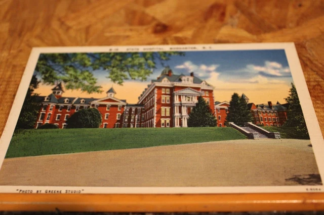 Postcard-A-State Hospital, Morganton, N. C.-White Border-Unposted