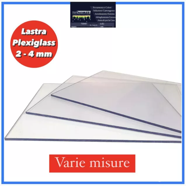 Vetro sintetico trasparente foglio plexiglass 2mm 4 mm pannello lastra su misura