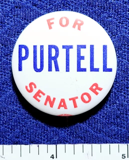 William Purtell Connecticut Gop Senator After Mcmahon Political Pinback Button